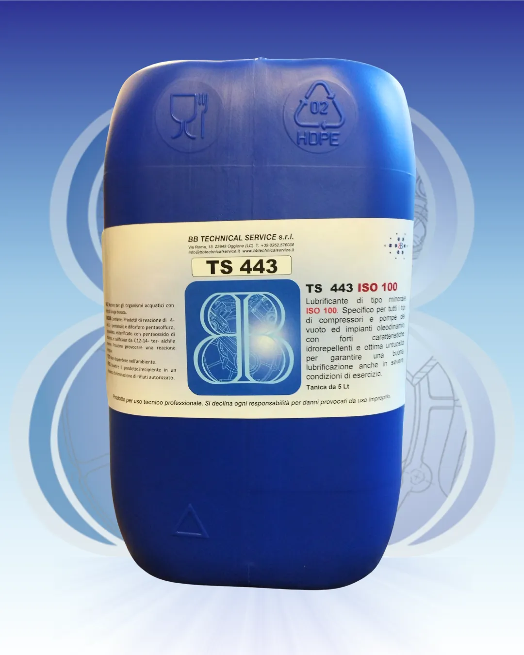 TS 443 – Olio minerale per compressori e pompe del vuoto