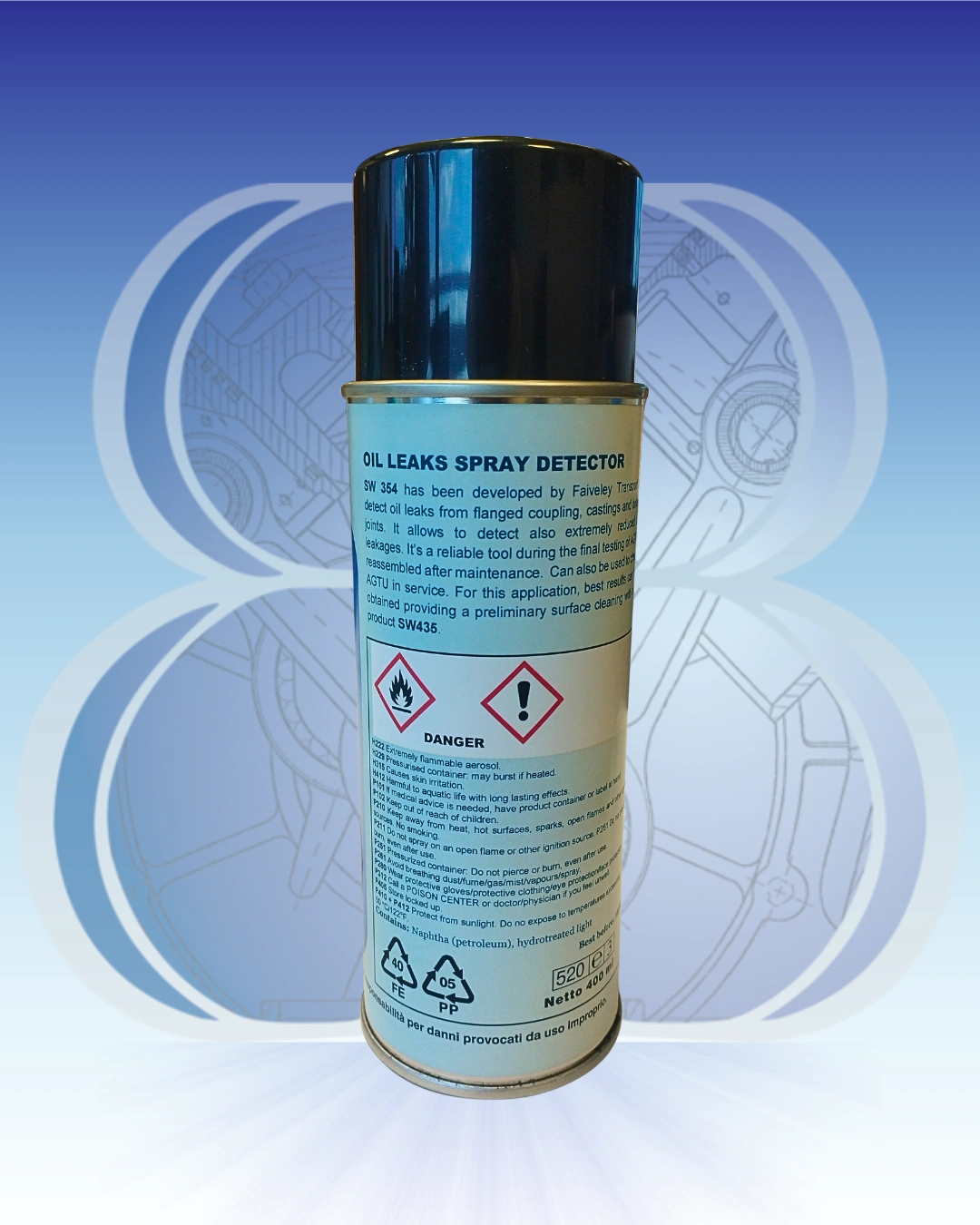 SW 354 – Evidenziatore spray per perdite d’olio