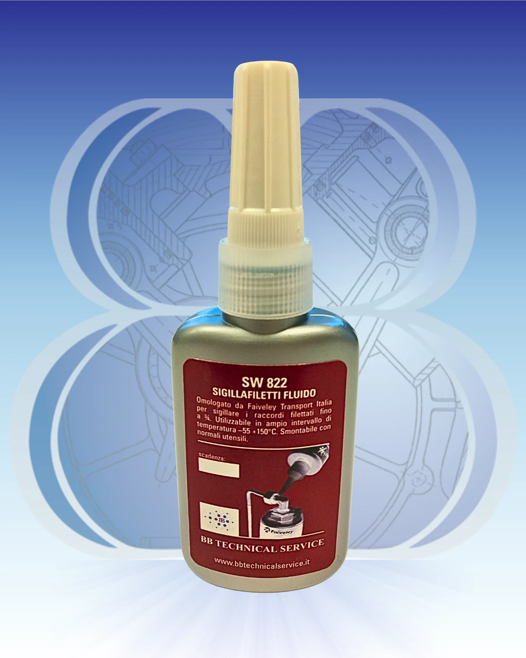 SW 822 – Sigillante anaerobico per raccordi idraulici e pneumatici