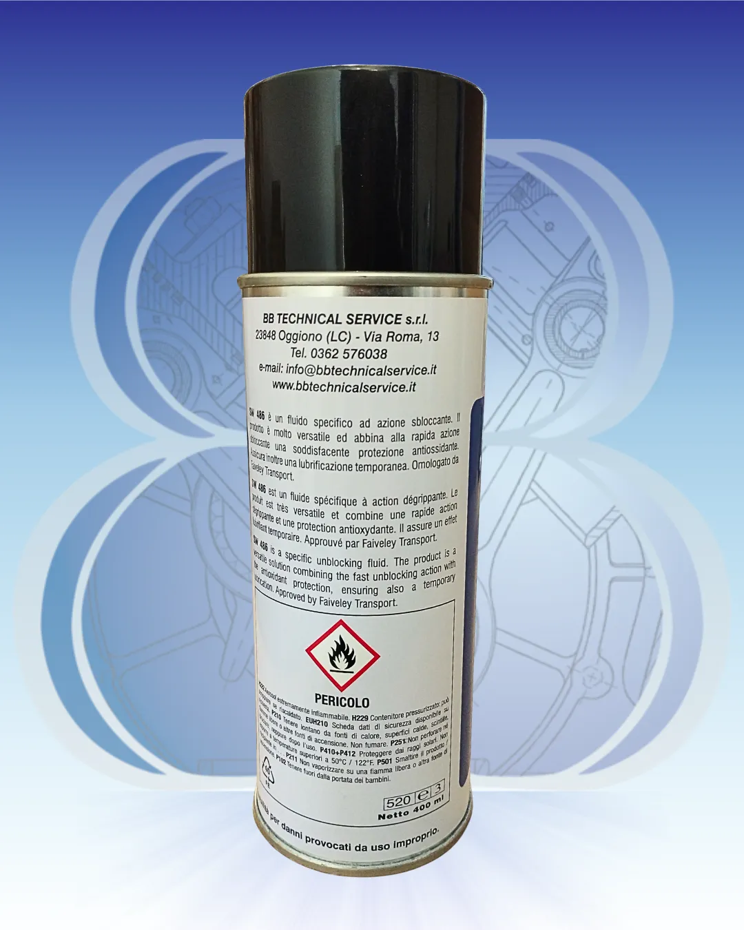 SW 486 – Sbloccante lubrificante ad azione rapida