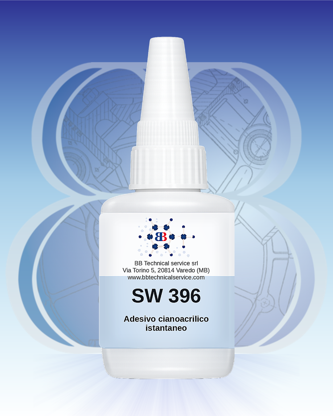  SW 396 – Adesivo istantaneo universale a media viscosità