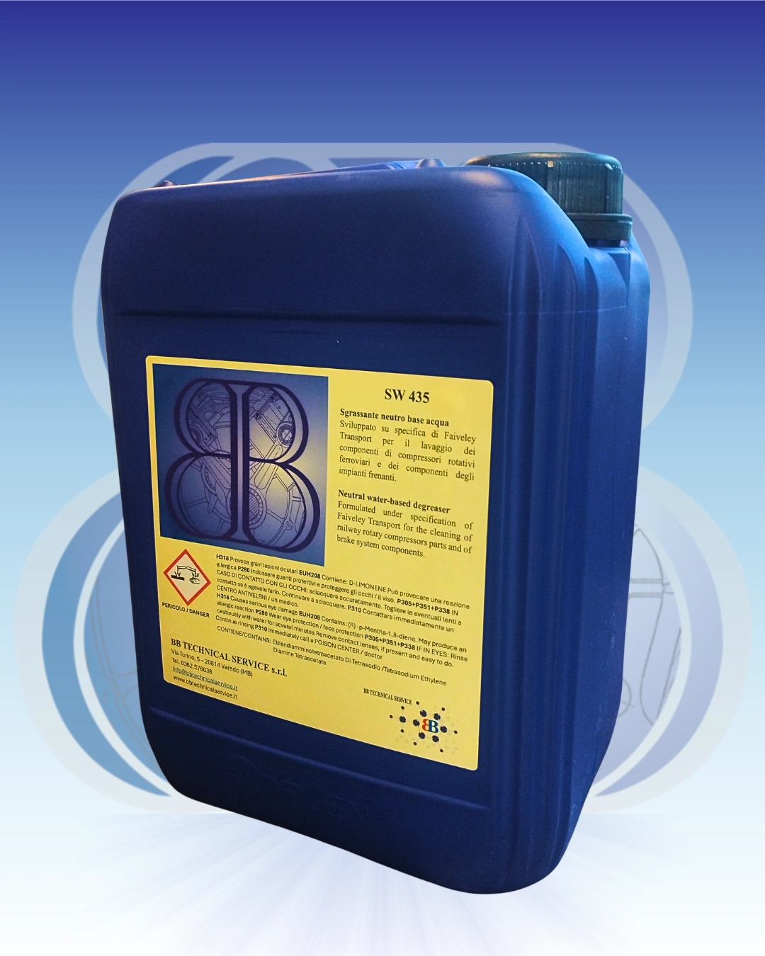 SW 435 – Detergente neutro per compressori e impianti frenanti