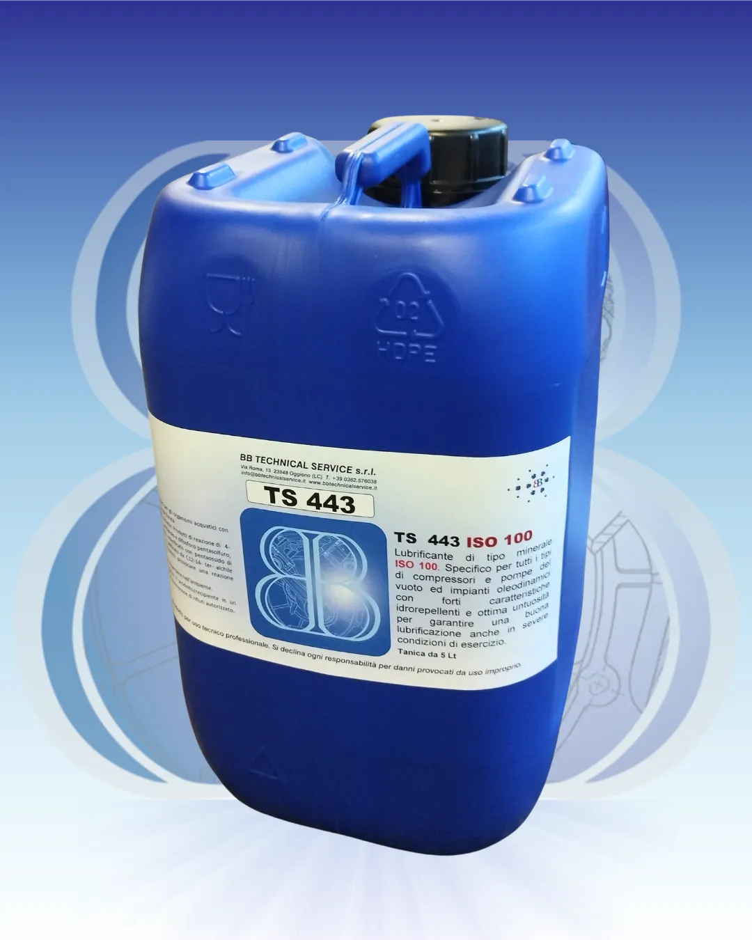 TS 443 – Olio minerale per compressori e pompe del vuoto