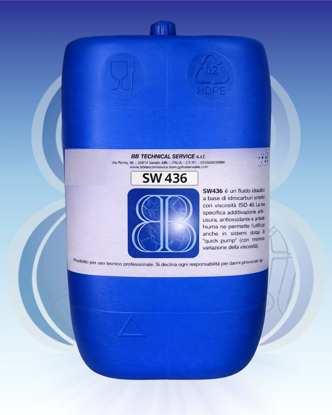SW 436 – Fluido idraulico sintetico per sistemi ad alte prestazioni