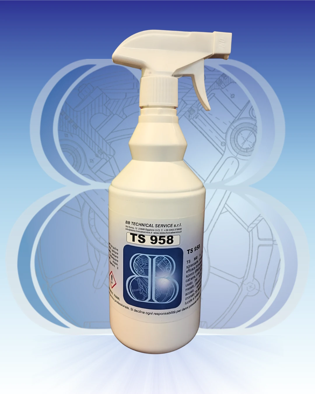 TS 958 – Detergente sgrassante biodegradabile concentrato