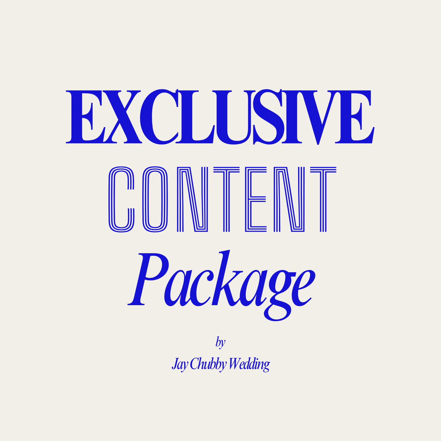 EXCLUSIVE Content Package - (8 Hours)