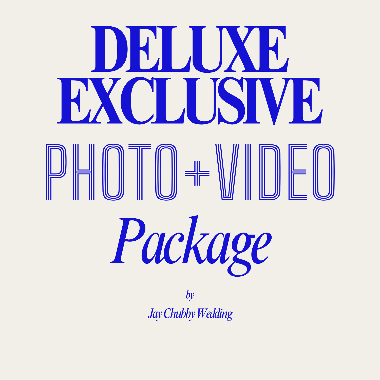 DELUXE EXCLUSIVE Photography & Videography Wedding Package - (12 Hours)