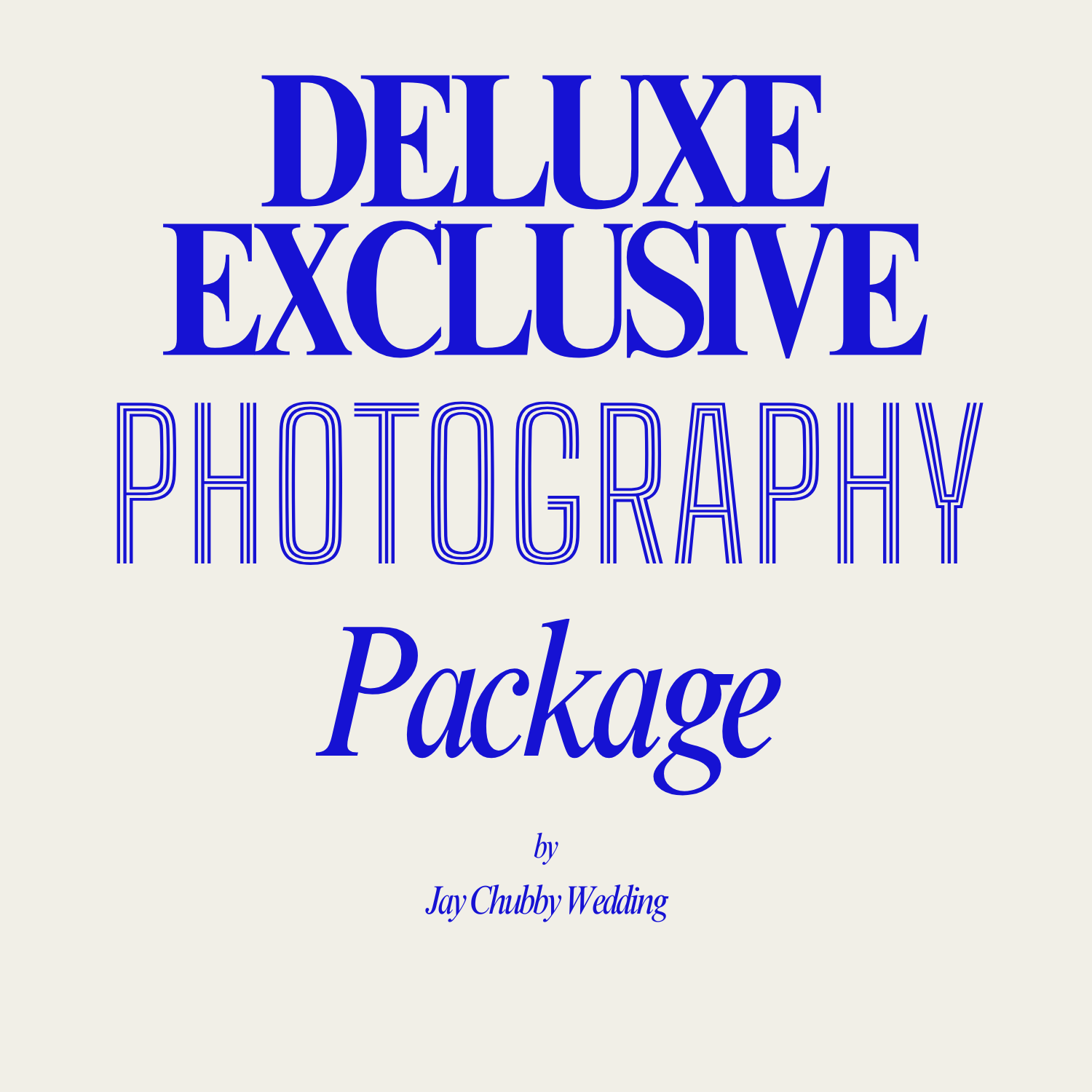 DELUXE EXCLUSIVE Wedding Photography Package - (12 Hours)