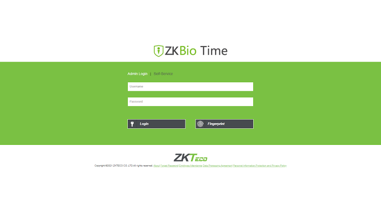 ZKBiotime Attendance Software upgrade