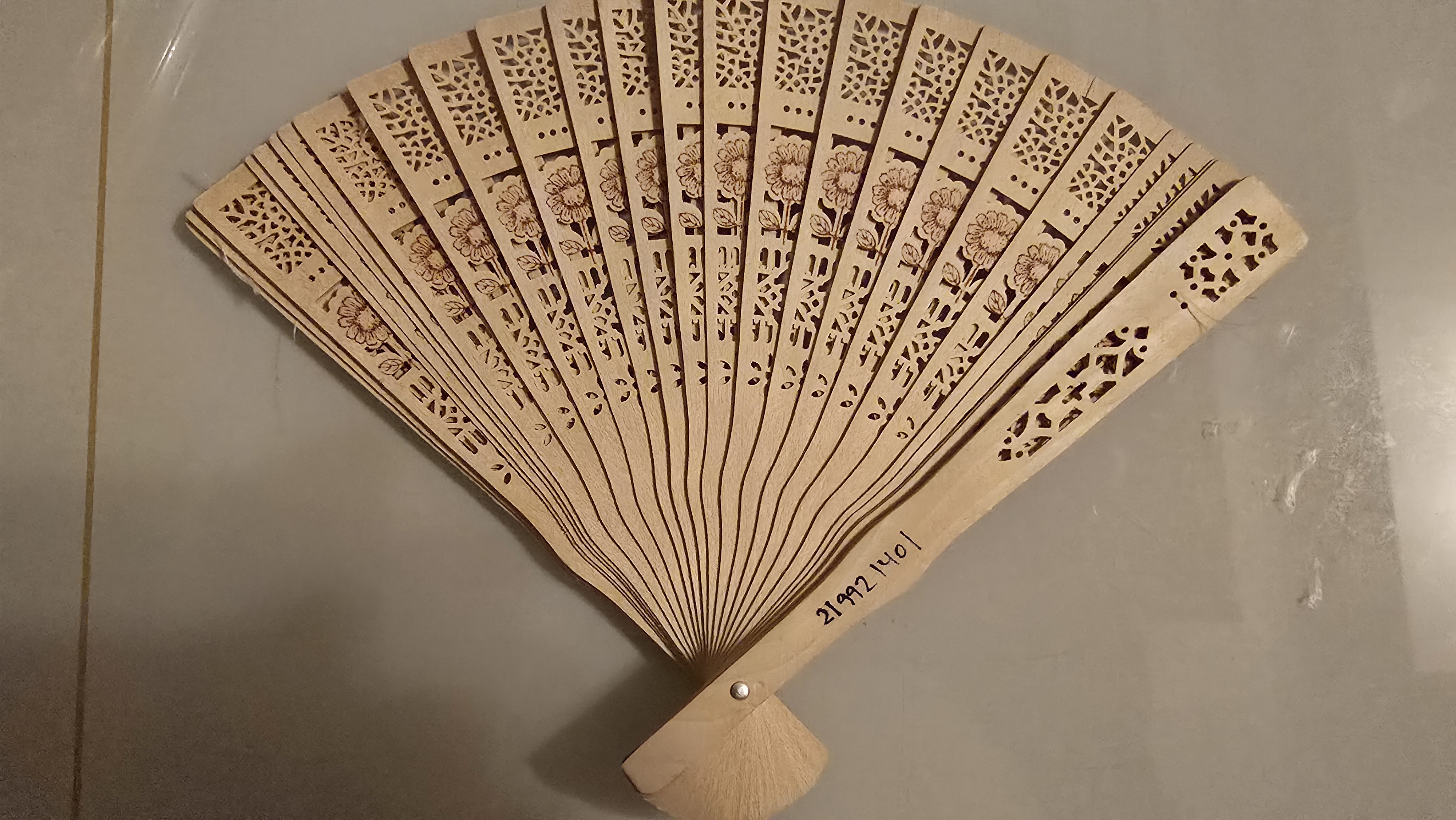 Handcrafted Wooden Folding Fan