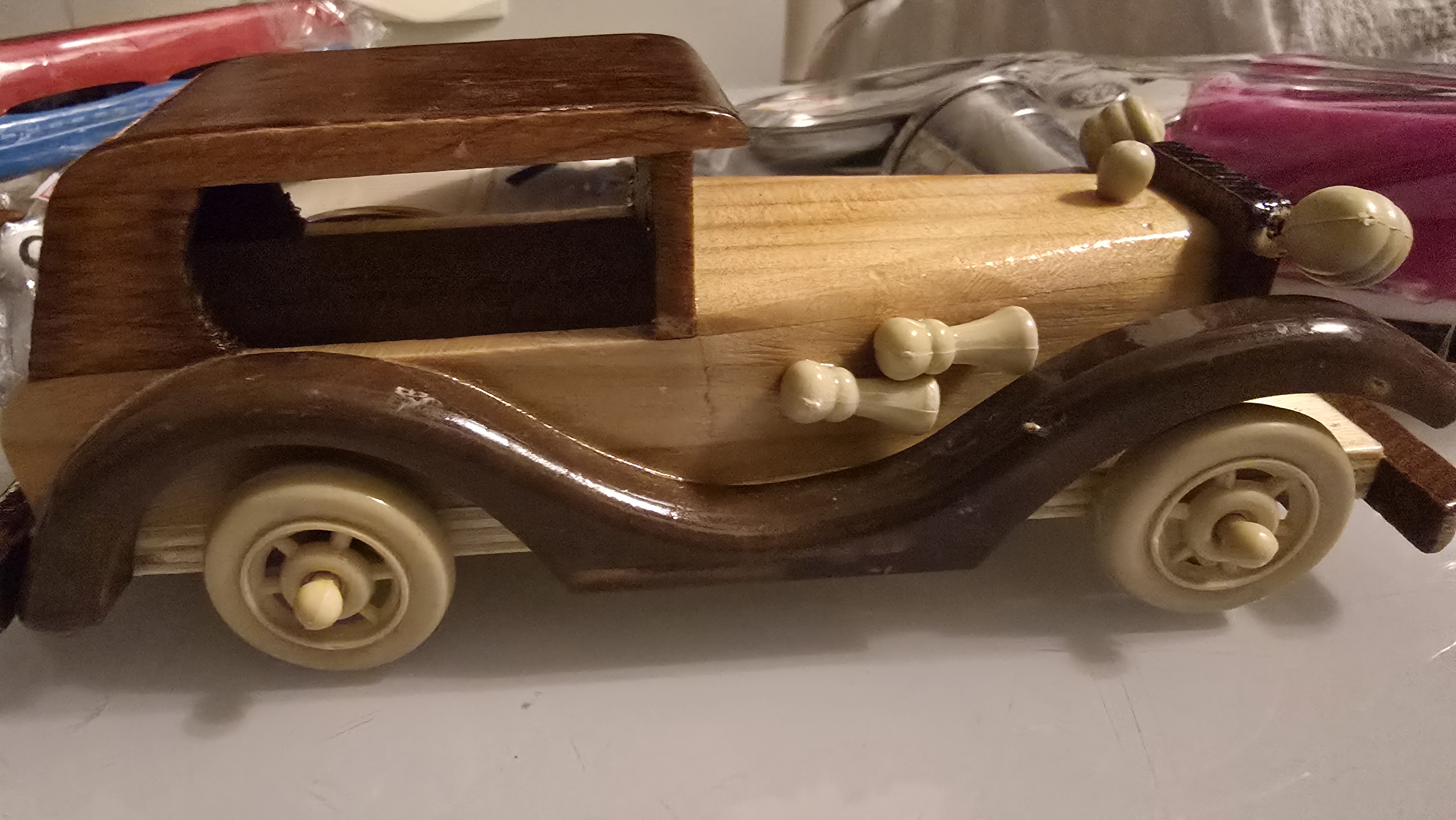 Wooden Vintage Car Toy