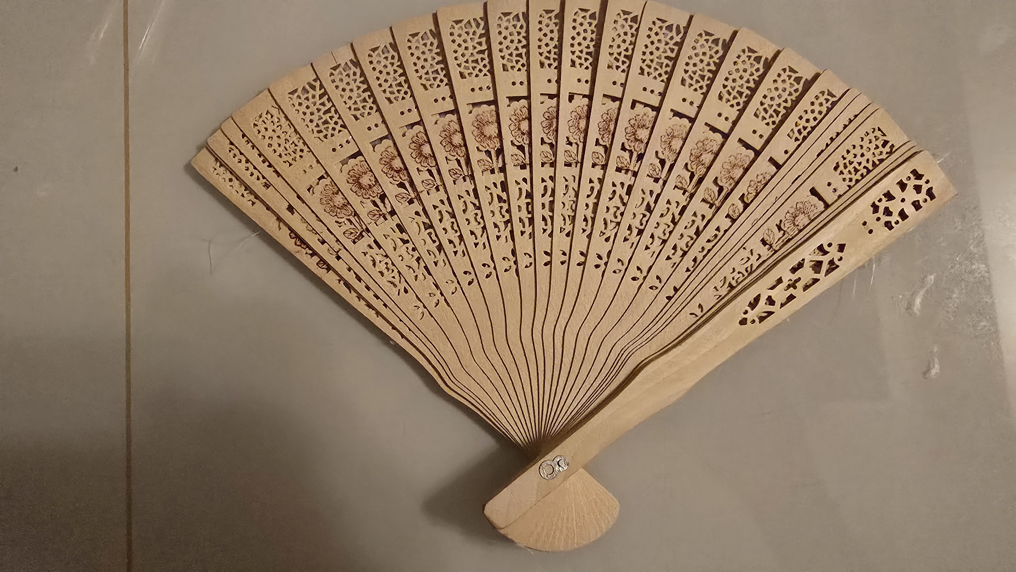 Handcrafted Wooden Folding Fan