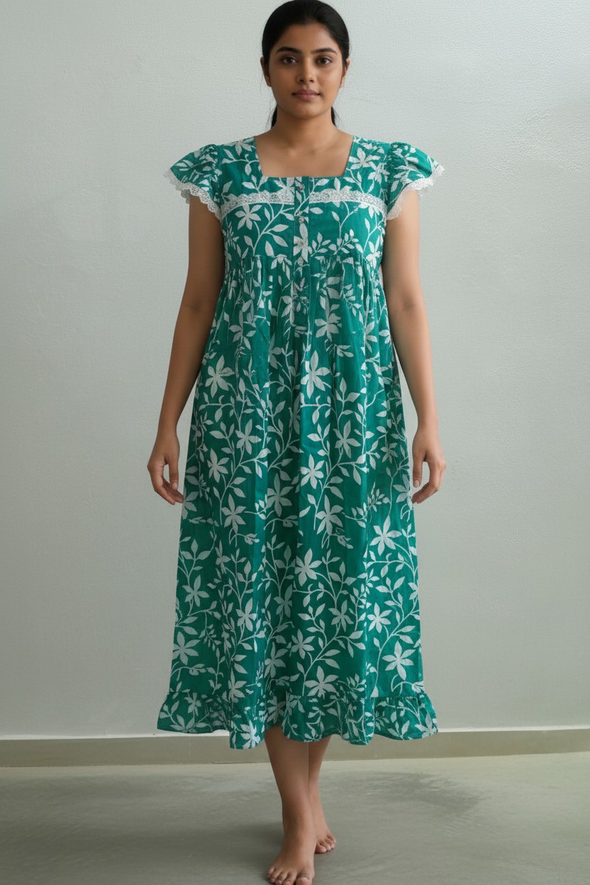 Butterfly Sleeves Feeding Friendly Short Nighty