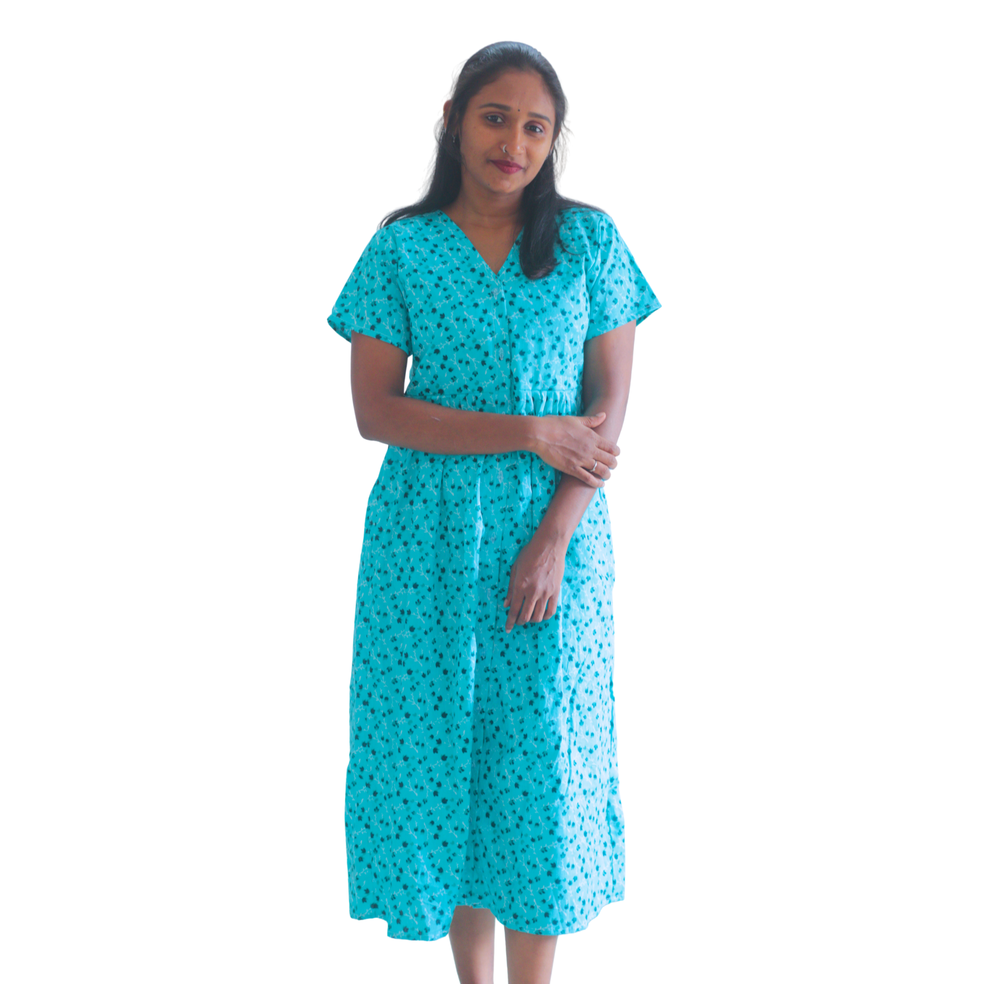 Full open Short Nighty