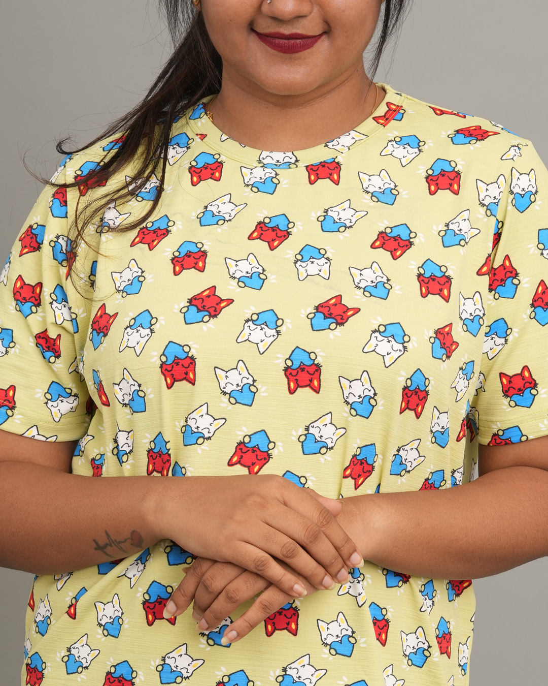 Cartoon Print Casual T-Shirt