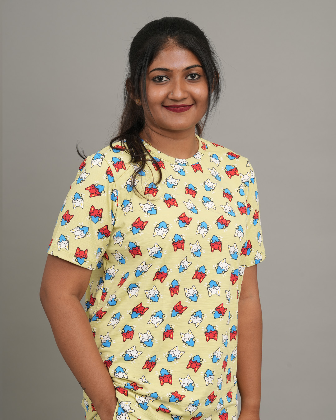 Cartoon Print Casual T-Shirt