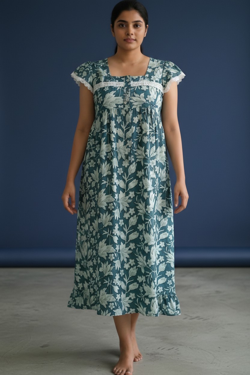 Butterfly Sleeves Feeding Friendly Short Nighty
