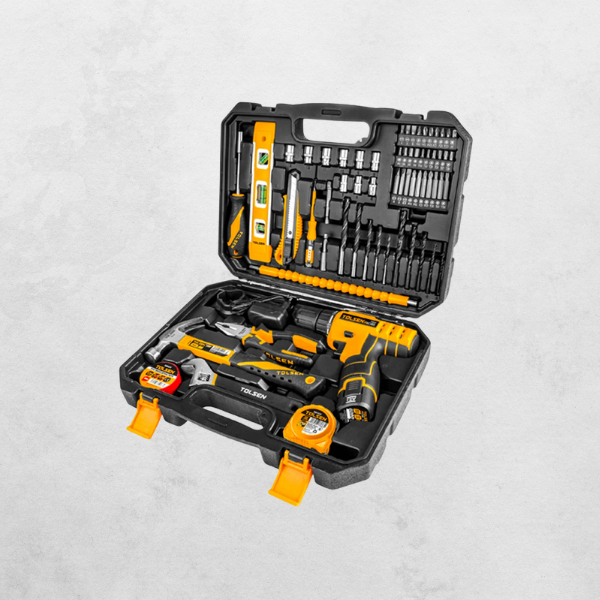 Кутија со рачен алат и штрафилица