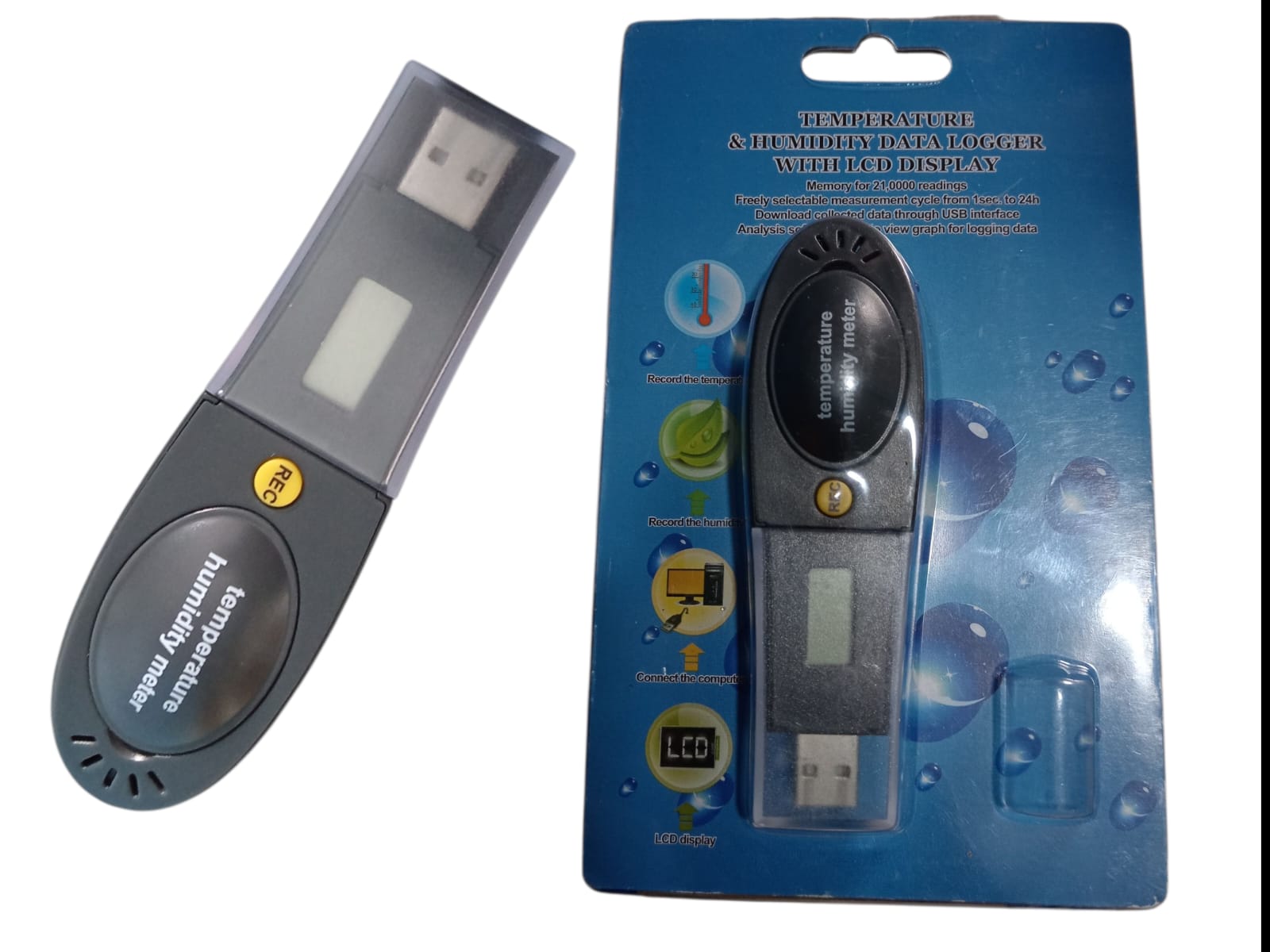 Registrador de datos de temperatura y humedad USB