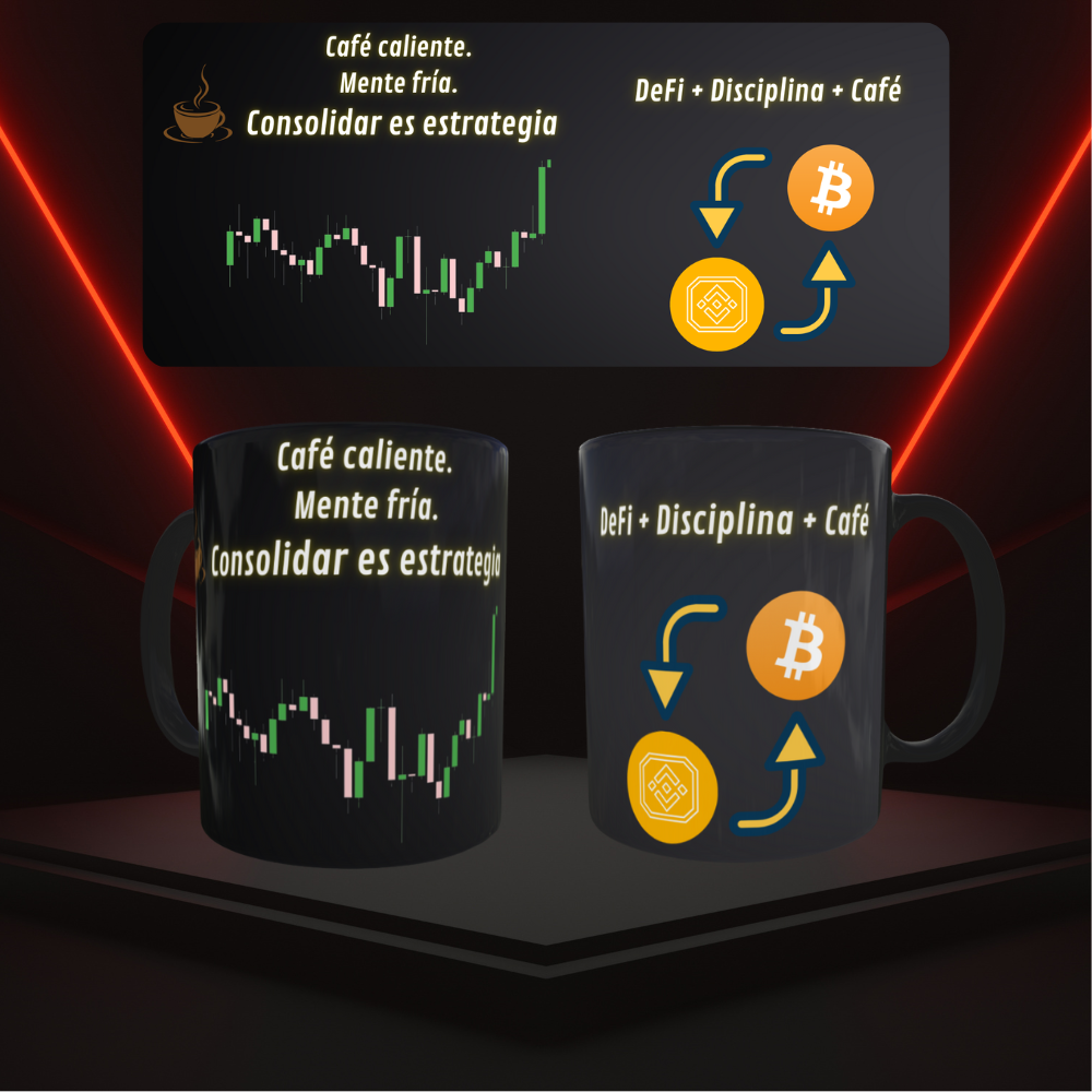 TAZA DE TRADING “Café + Mente Fría = Estrategia”  