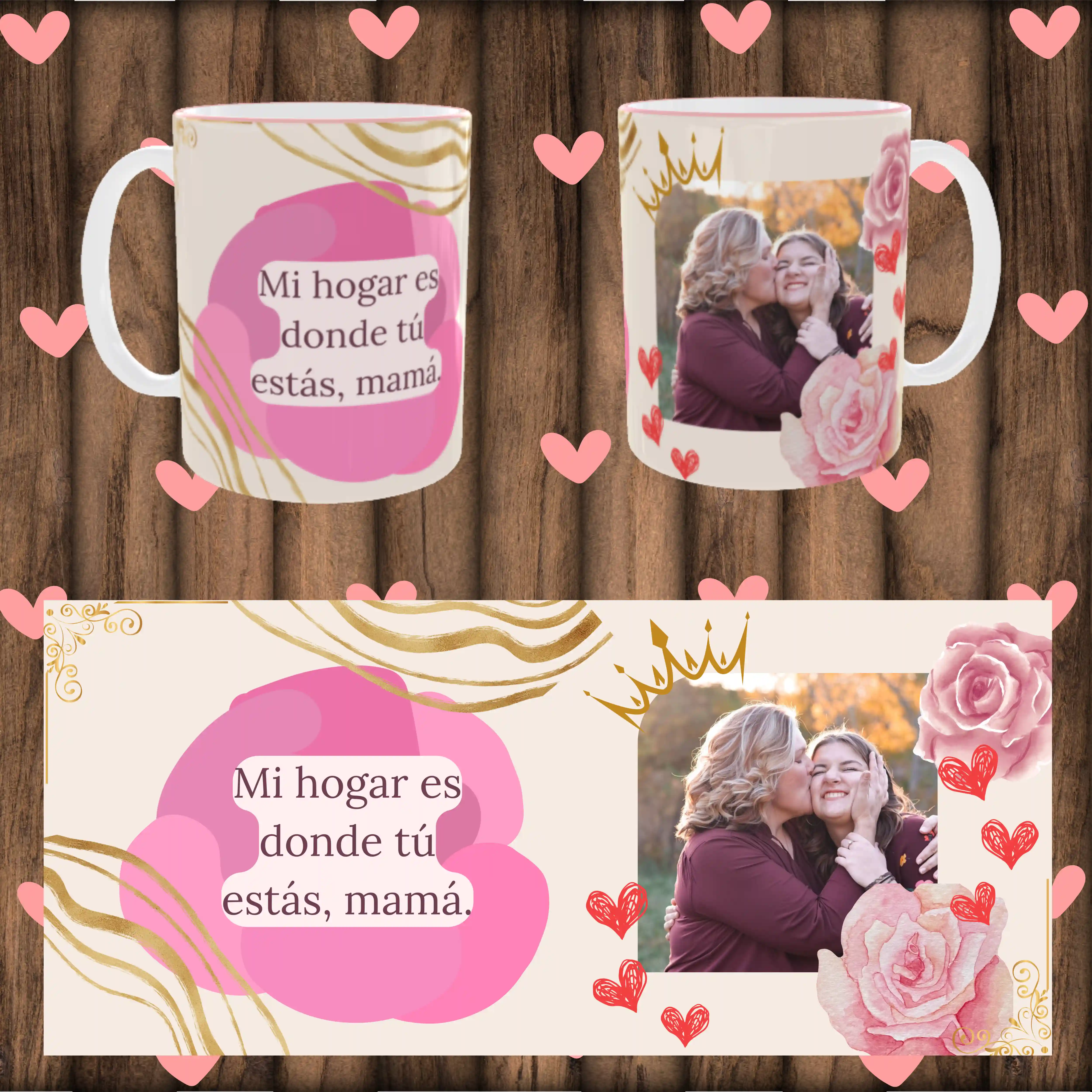 💖TAZA “TE AMO MAMÁ”  
