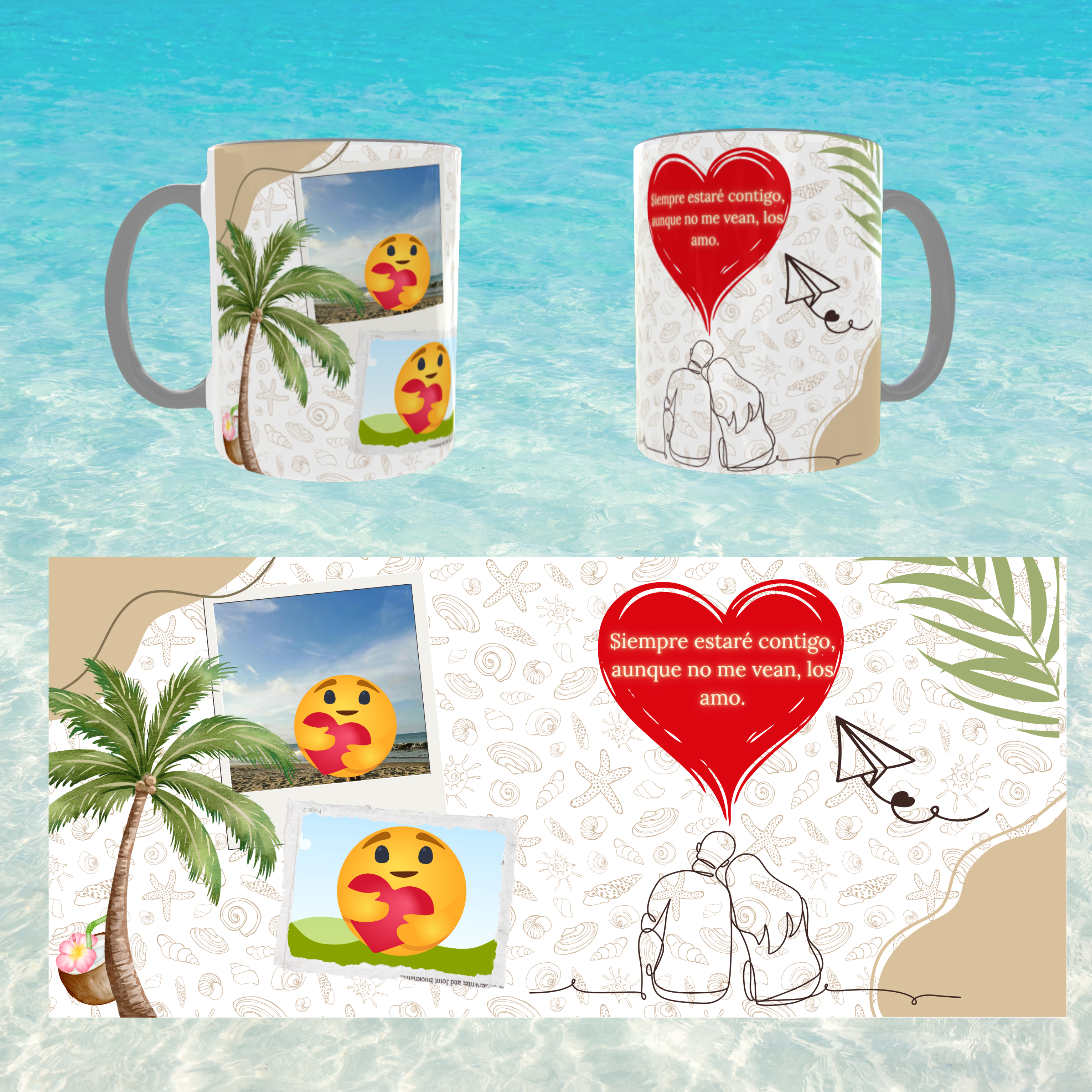 TAZA "SIEMPRE CONTIGO" ❤️