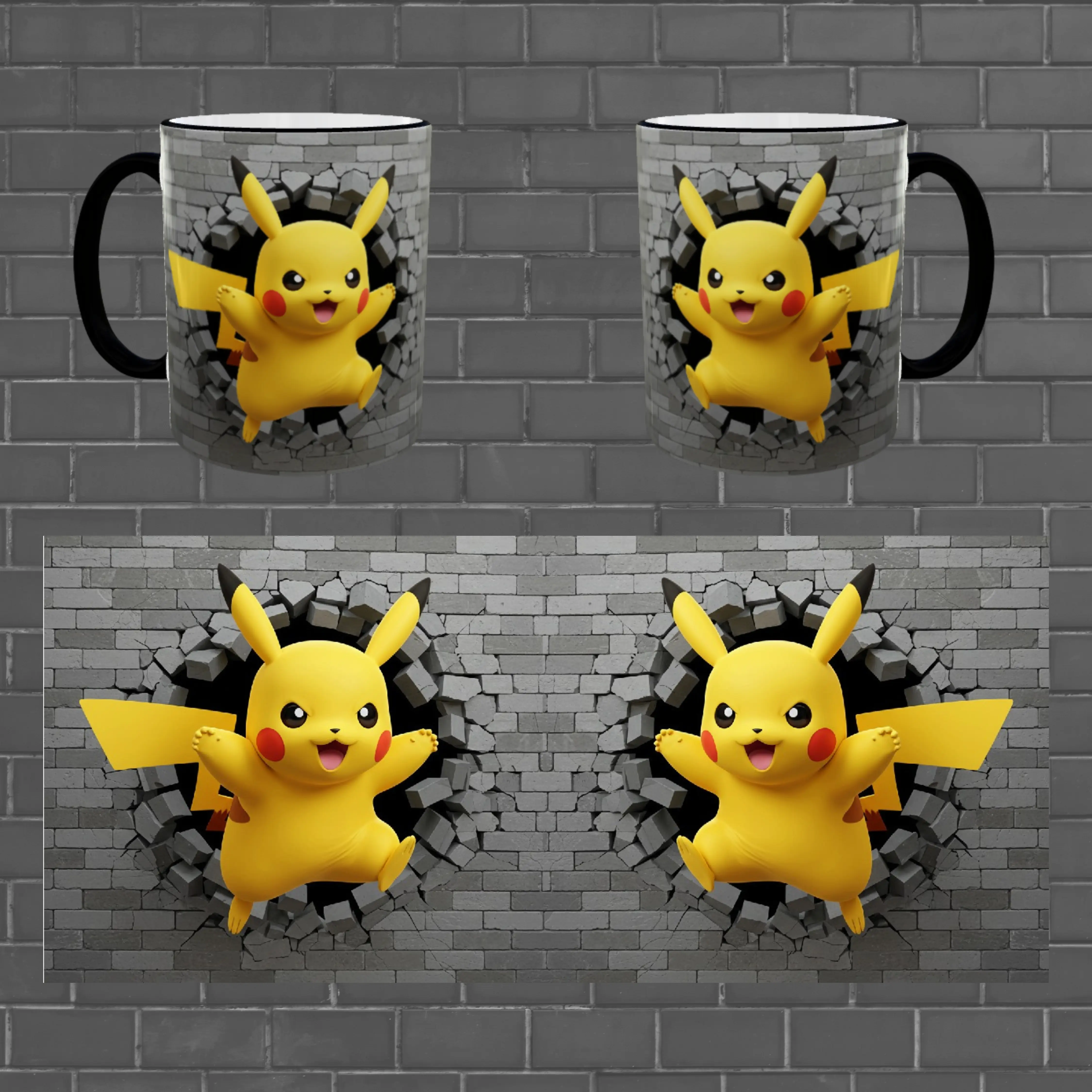 Taza Personalizada 3D con Personajes Animados – Ideal para Regalar