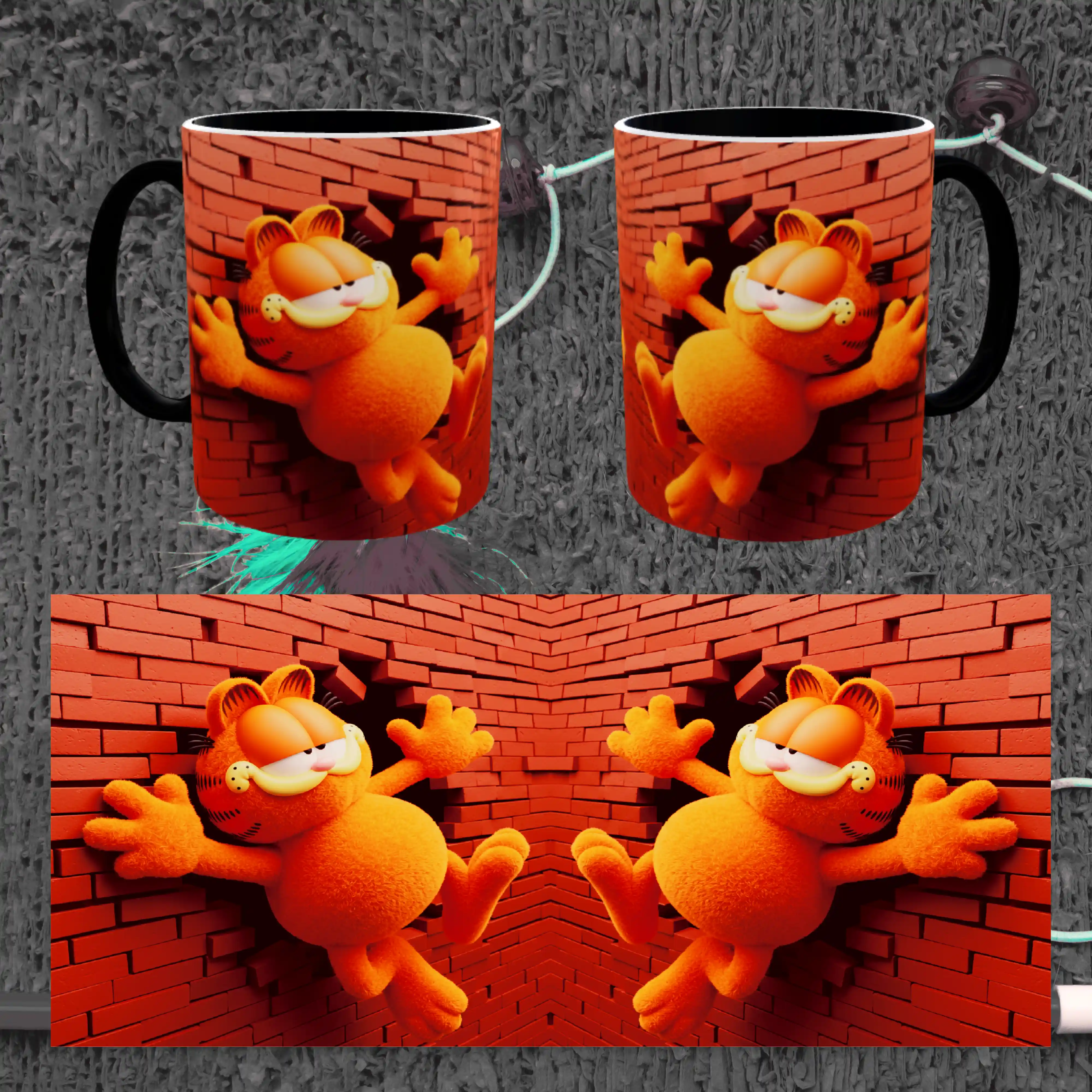 Taza Personalizada 3D con Personajes Animados – Ideal para Regalar