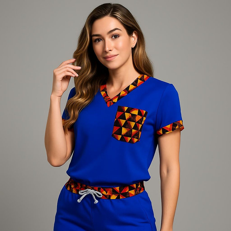 Delta Women’s Scrub Top – Lightweight, Breathable Medical Wear