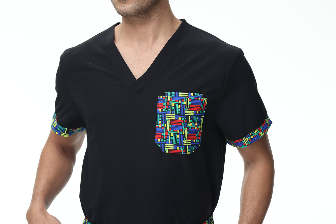 Nairobi Men’s Scrub Top – Soft, Breathable Medical Uniform