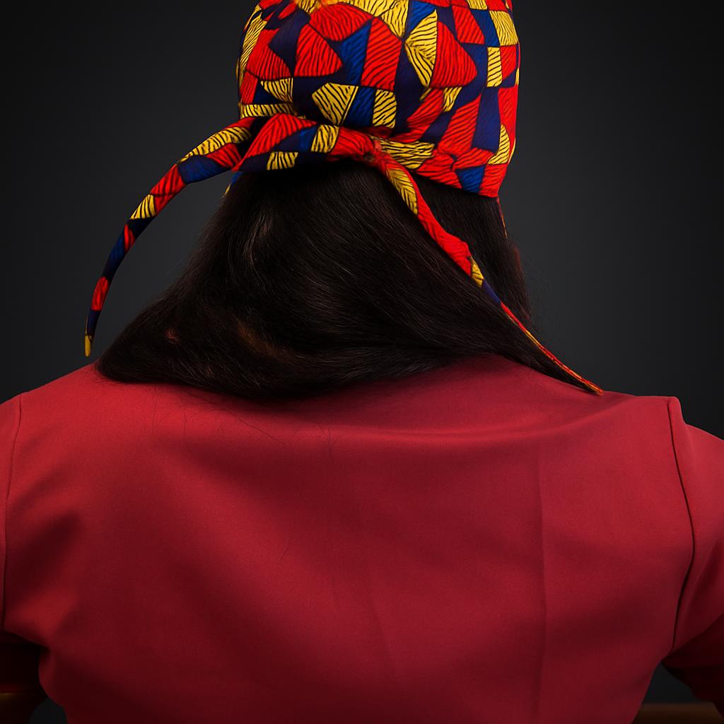 Delta Heritage Scrub Cap – African-Inspired Healthcare Headwear