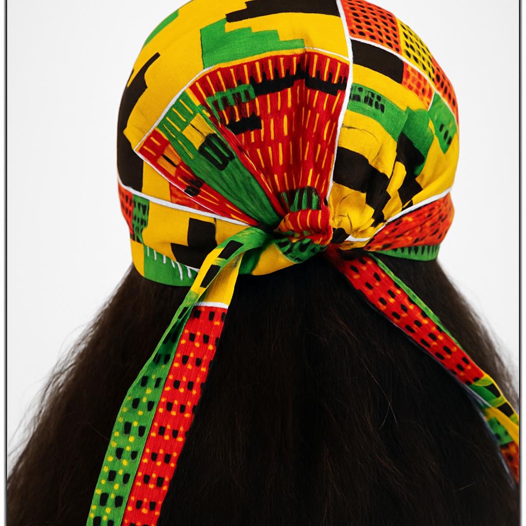 Kente Medical Scrub Cap – Lightweight, Breathable, Comfortable