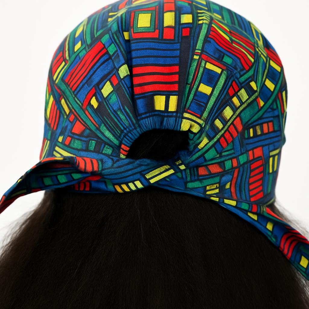Nairobi Scrub Cap – African Print, Adjustable Medical Surgical Hat