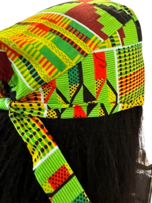 Soweto Print Scrub Cap – African-Inspired Healthcare Headwear