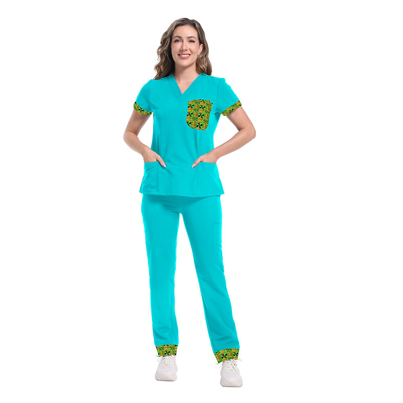 Soweto Scrub Straight Pants for Women – Multi-Pocket Comfort Fit