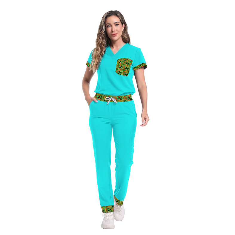 Soweto Scrub Straight Pants for Women – Multi-Pocket Comfort Fit