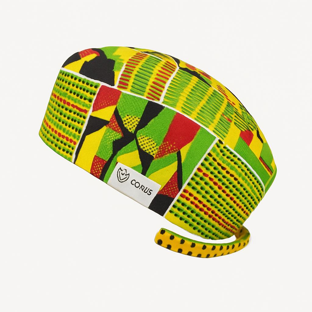 Soweto Print Scrub Cap – African-Inspired Healthcare Headwear