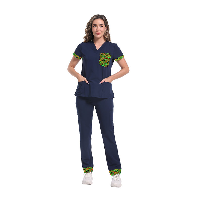 Soweto Scrub Straight Pants for Women – Multi-Pocket Comfort Fit
