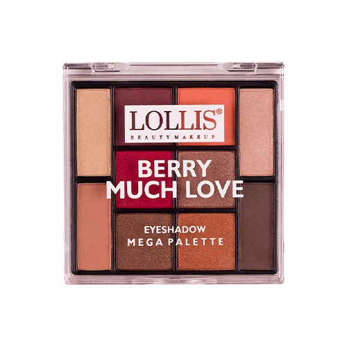 Lollis Berry Much Love Eyeshadow Mega Palette 10 Colors Fard pentru pleoape 10 culori 01 20 g