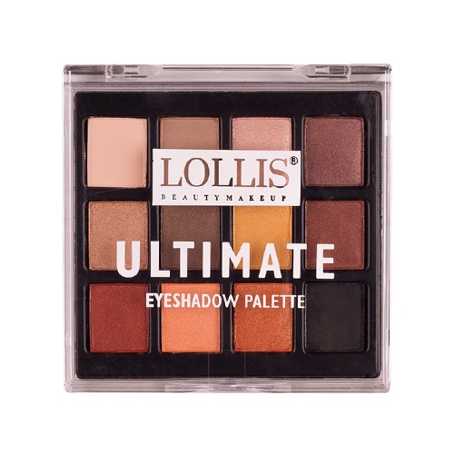 Lollis Ultimate Eyeshadow Palette 12 Colors Fard pentru pleoape 12 culori 01 13g