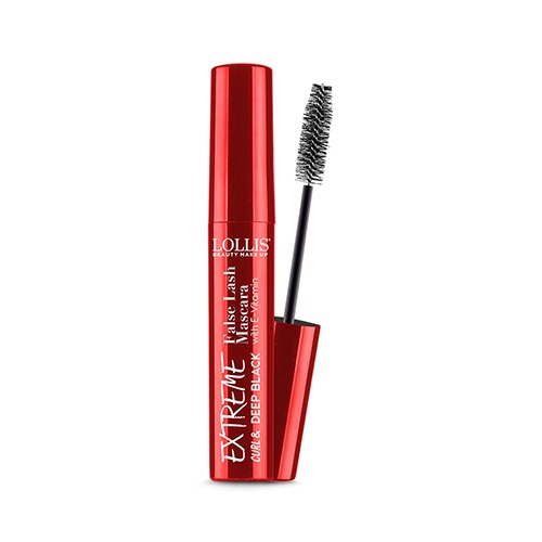Lollis Extreme Curl & Deep Black False Lash Mascara Rimel cu efect de încrețire 7 ml