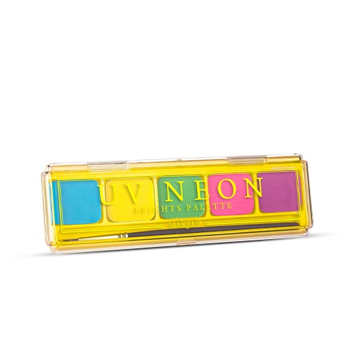 Federico Mahora - UV NEON Brights Palette (YELLOW) - Fard Neon cu nuanțe deschise Galben
