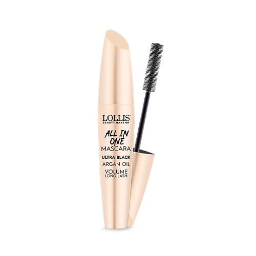 Lollis All in One Mascara Ultra Black Argan Oil Rimel cu ulei de argan 10 ml