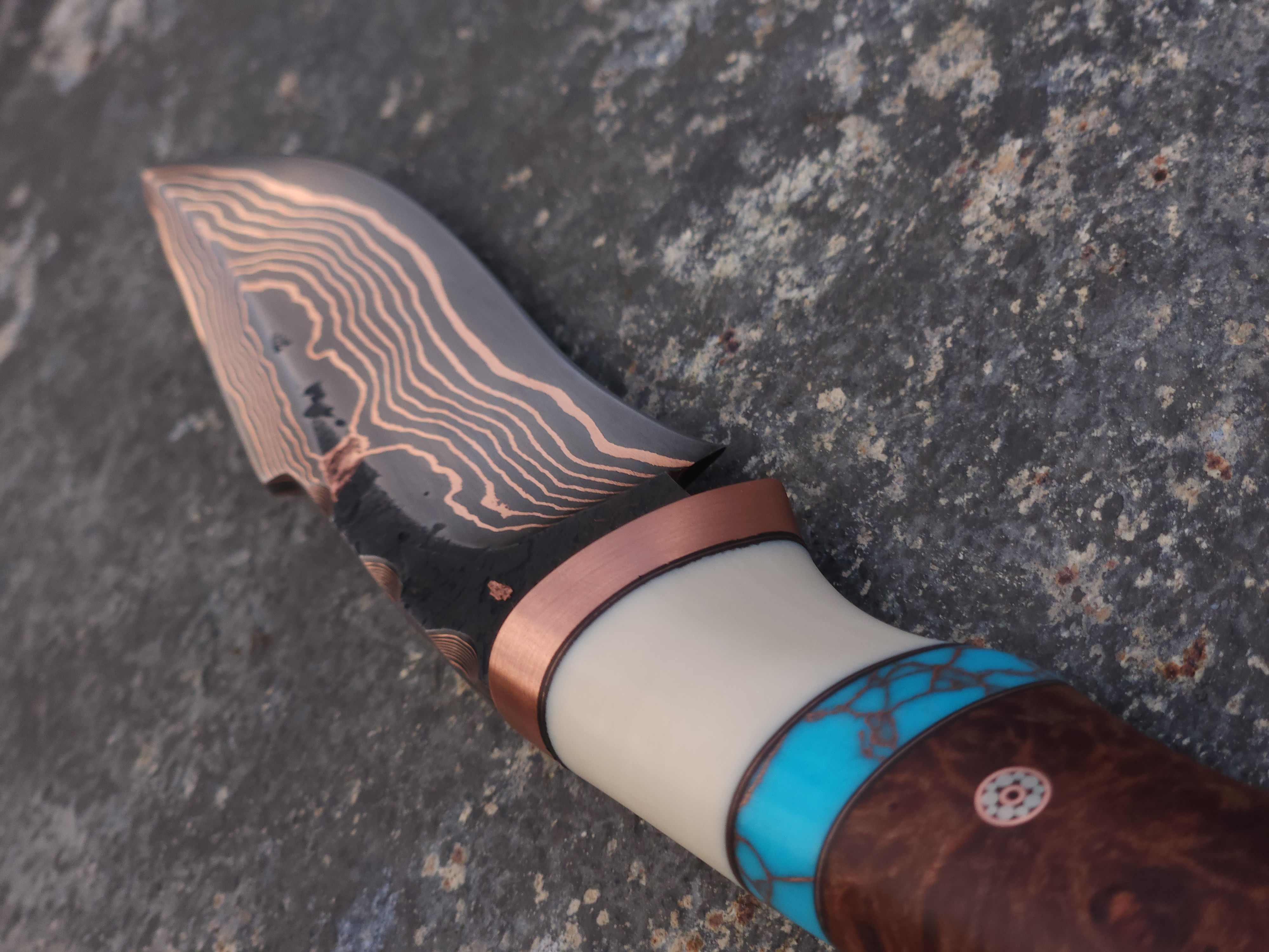 Low-Layer Copper Damascus Hunter 1