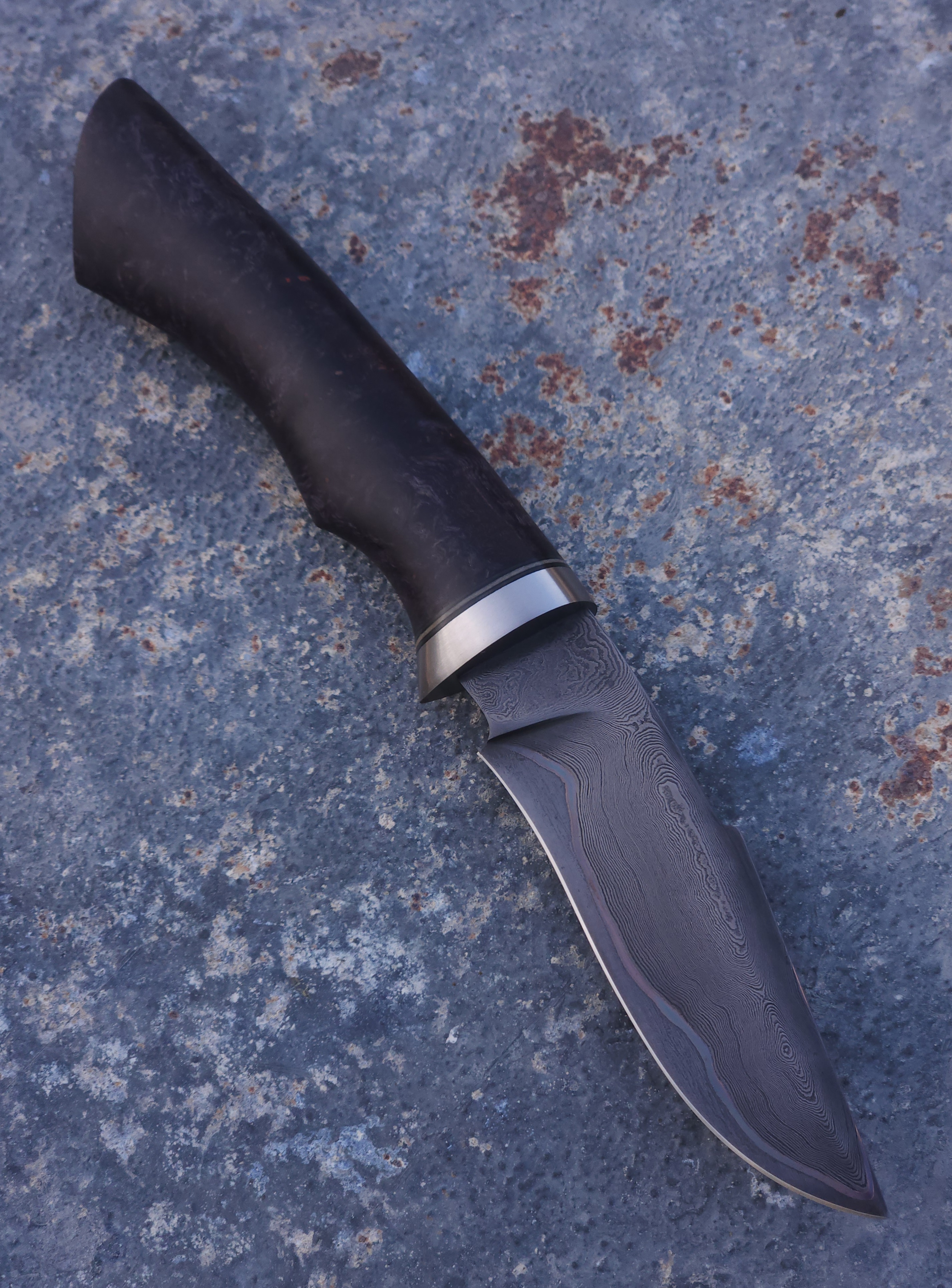 Purple Copper Damascus Hunter 2