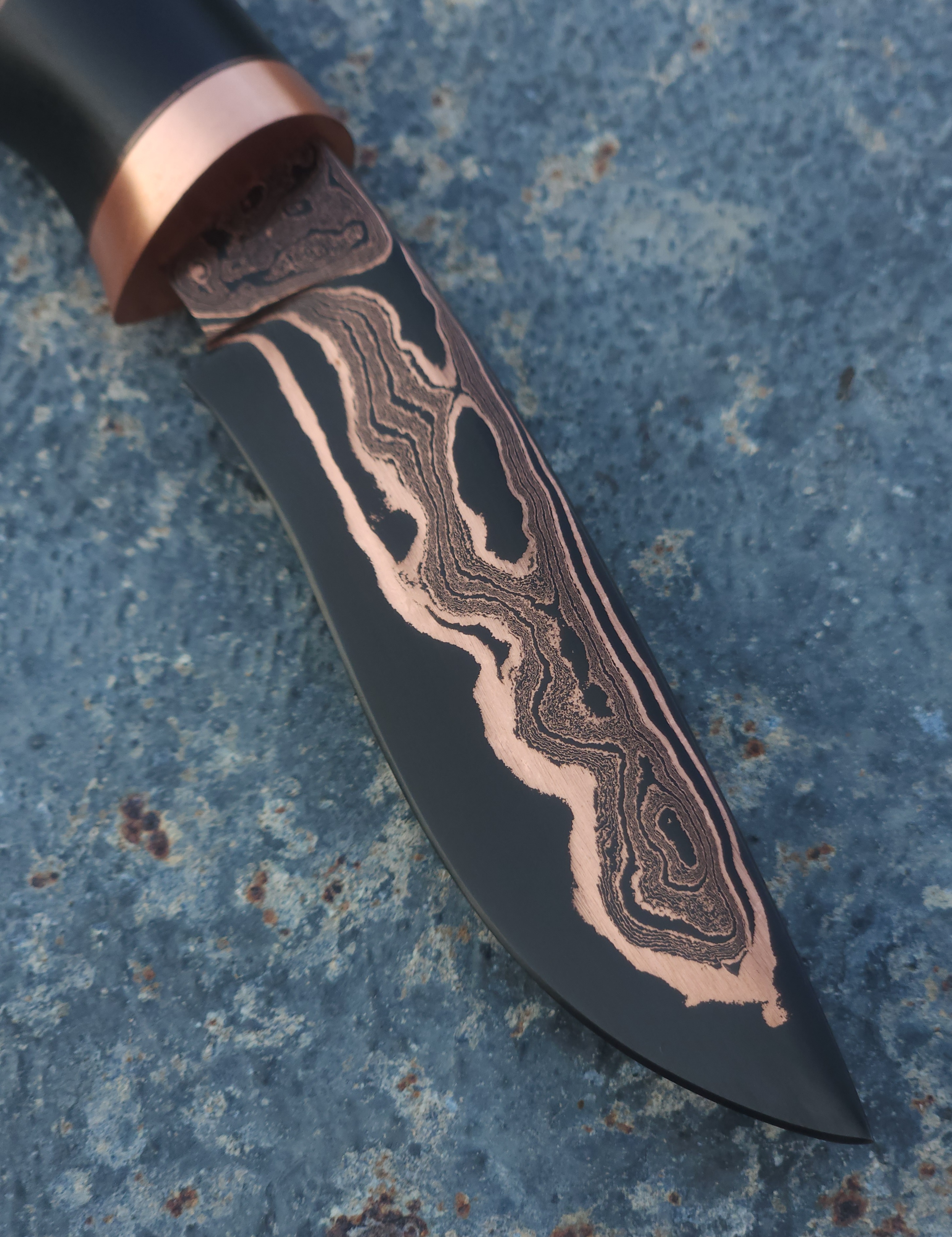 Copper Damascus Hunter 2