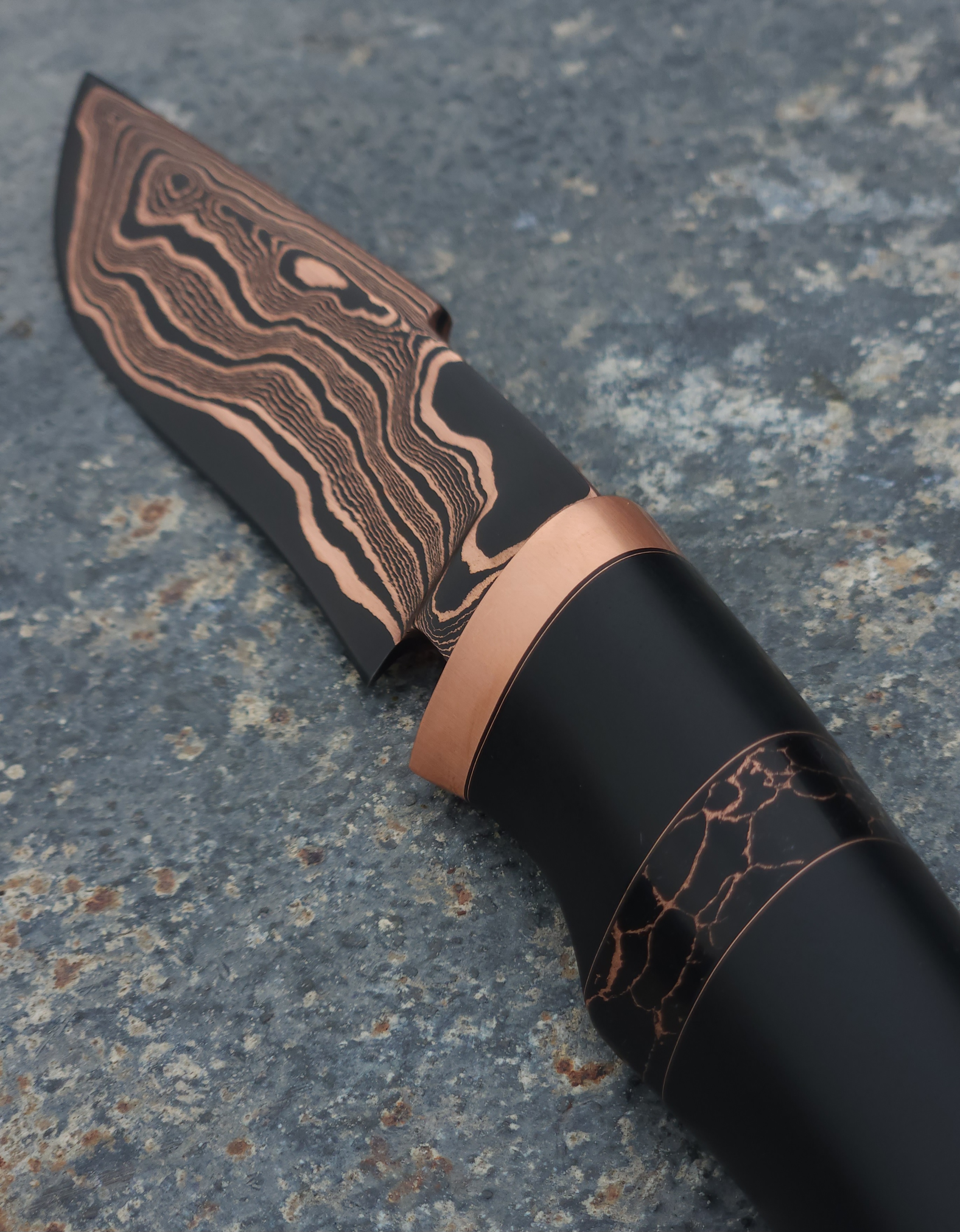 Copper Damascus Hunter 