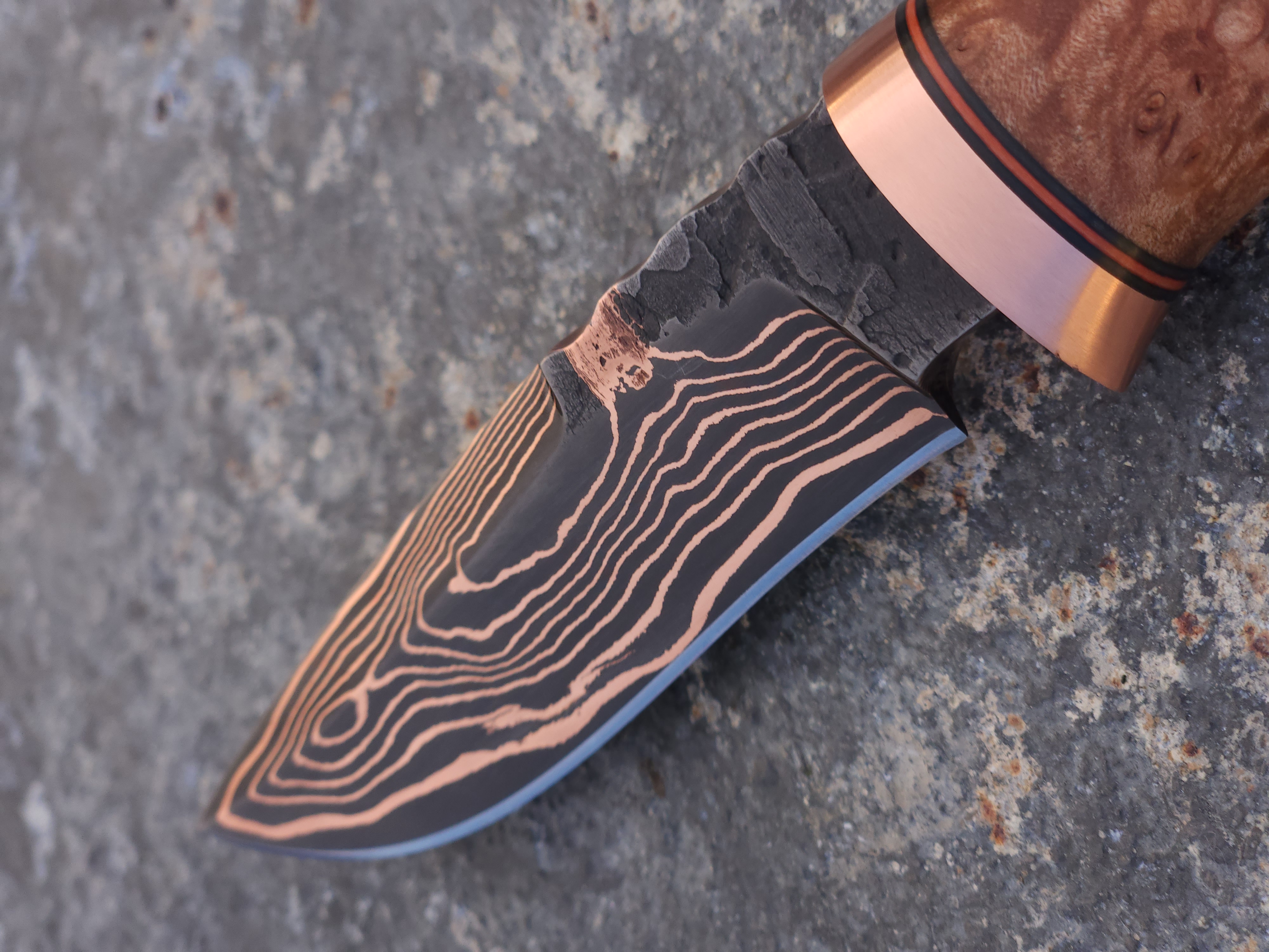Copper Damascus Hunter (Maple)
