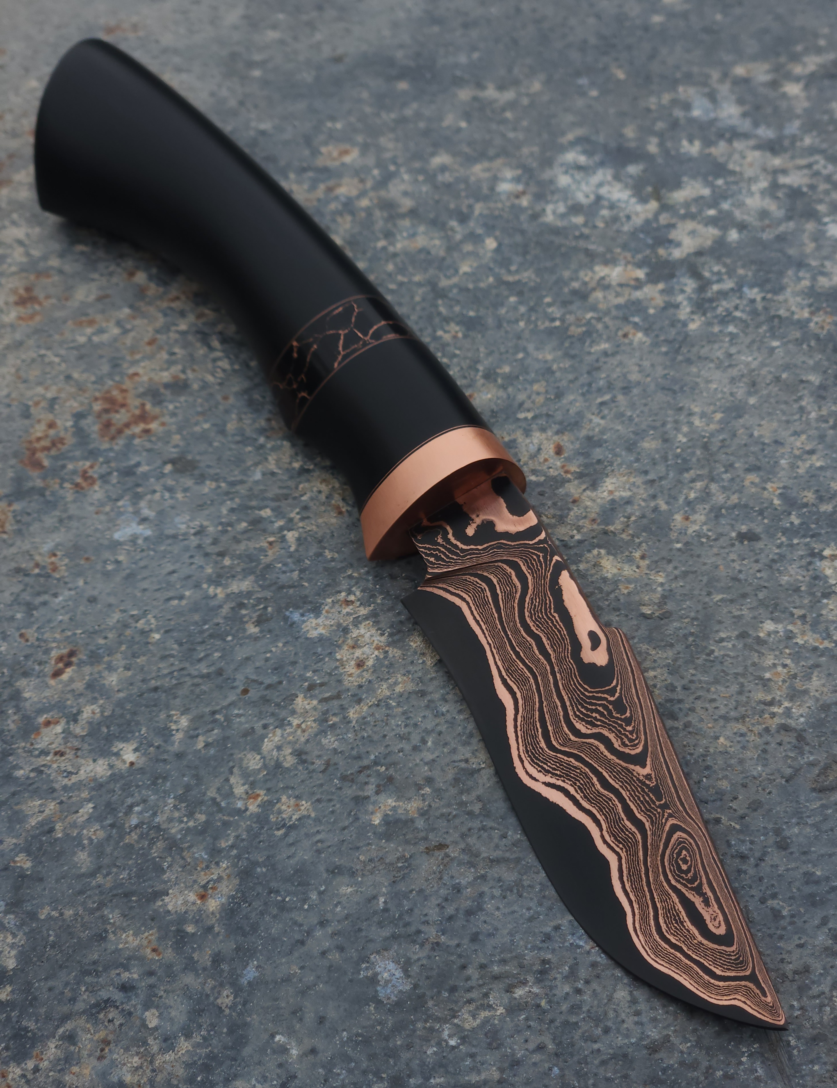 Copper Damascus Hunter 