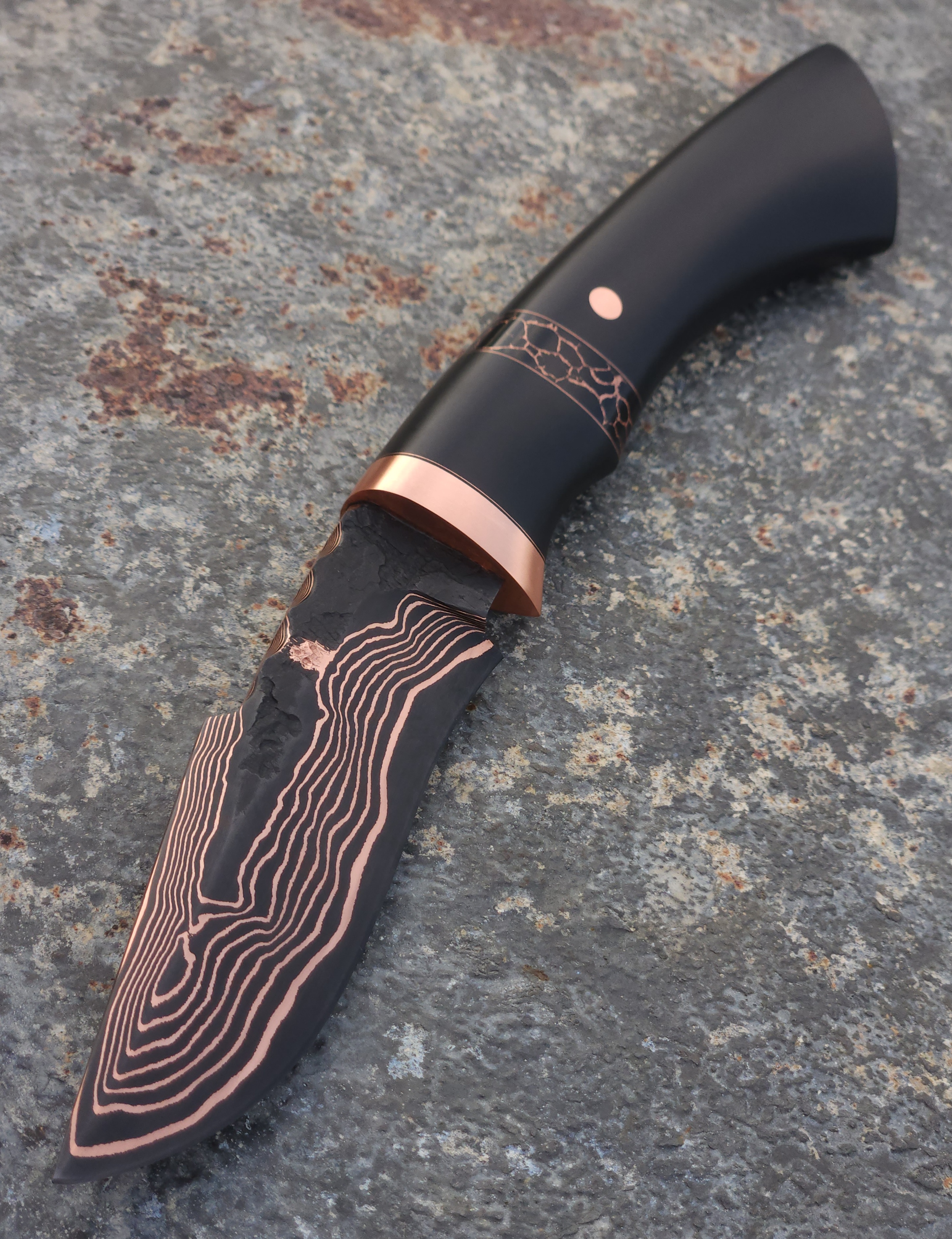 Low-Layer Copper Damascus Hunter 2